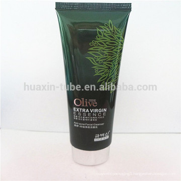 D40 oval plastic cosmetic packaging tube with plating cap